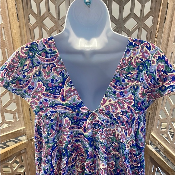 Matilda Jane Multicolor Paisley V-Neck Tunic - Picture 8 of 10